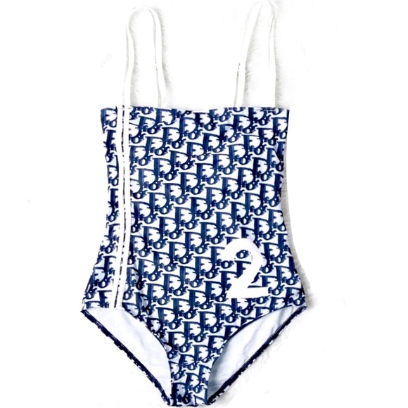 red dior swimsuit